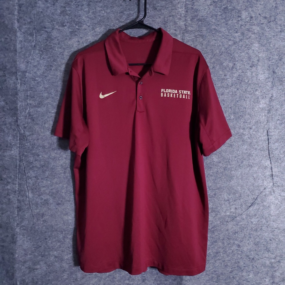 Nike Florida State Seminoles Basketball Dri-FIT Polo Shirt Men's Performances